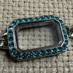 Origami Owl Silver Rectangle Locket